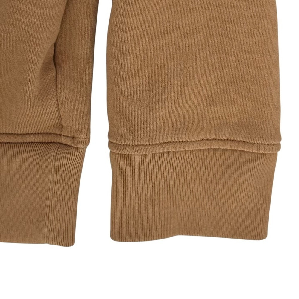 Vince Oversized Cotton Terry Cardigan Hoodie in Honey Brown Size M - Picture 10 of 14